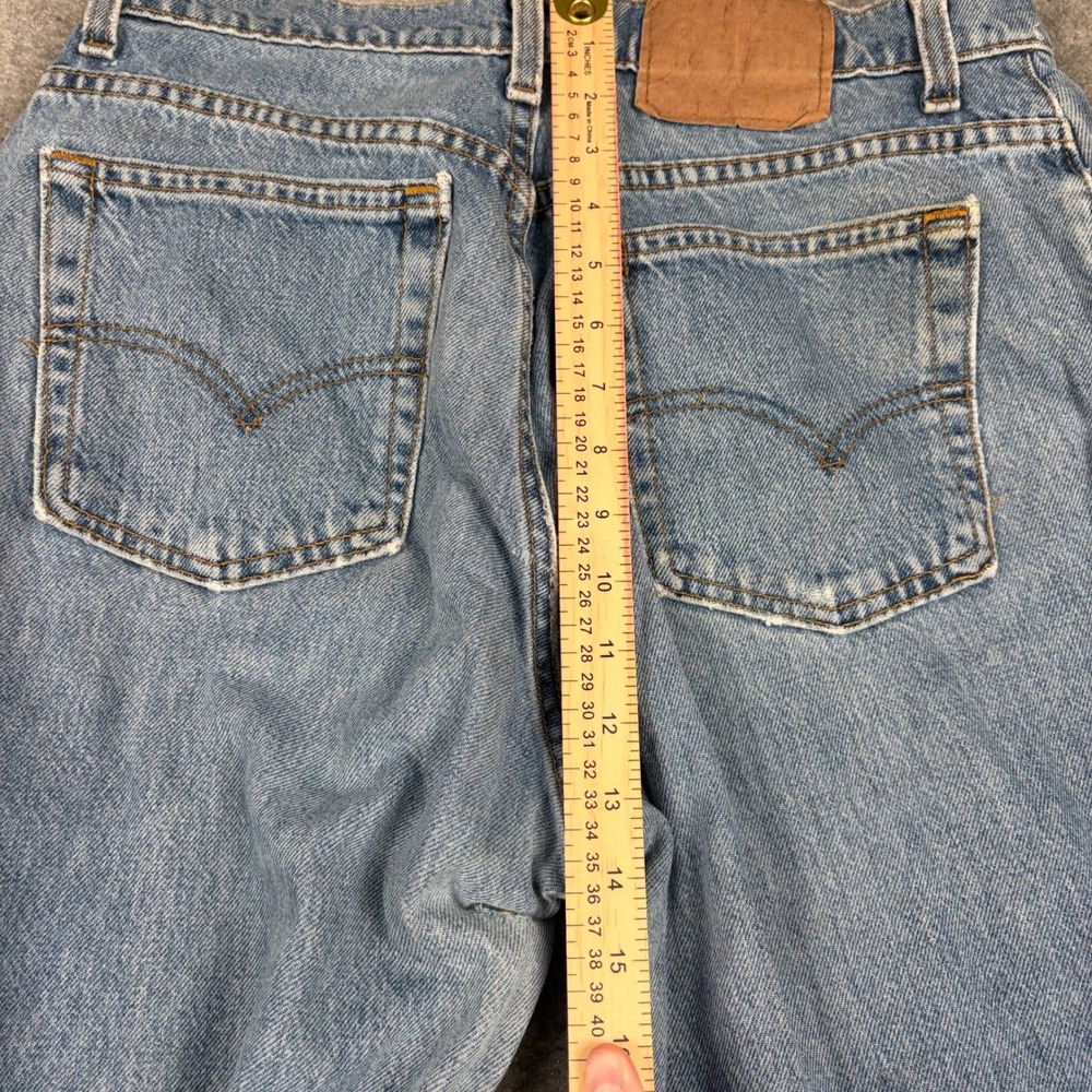 Vintage 80s Levis 551 Jeans Womens 14 MED Light Wash Relaxed Tapered Made in USA - Picture 12 of 15
